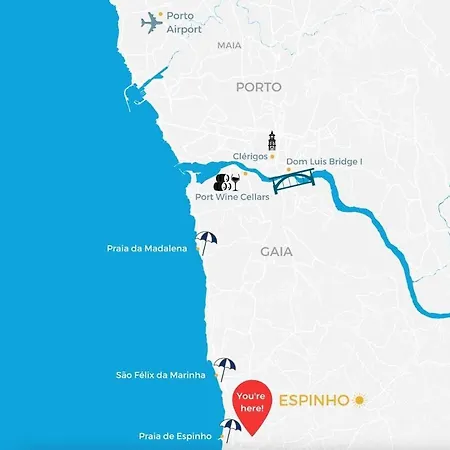 Sunny - Balcony & Pool Espinho (Aveiro)